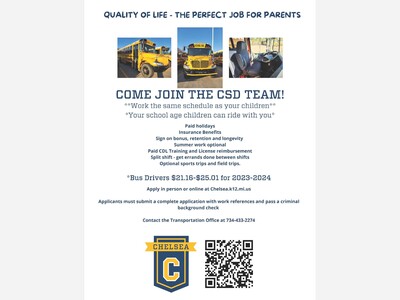 Chelsea School District Needs Bus Drivers