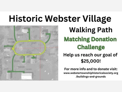 Historic Webster Village Walking Path Matching Donation Challenge 
