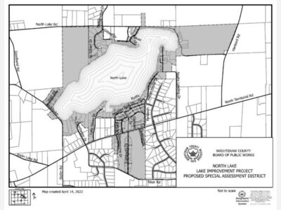 WASHTENAW COUNTY BOARD OF PUBLIC WORKS NOTICE OF PUBLIC HEARING ON THE DESIRABILITY OF IMPLEMENTING A WASHTENAW COUNTY LAKE IMPROVEMENT PROJECT AND THE ESTABLISHMENT OF SPECIAL ASSESSMENT DISTRICT (SAD)