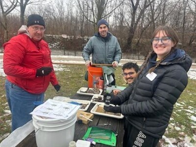 Dedicated Volunteers Embark on Winter Stonefly Search on the Huron River