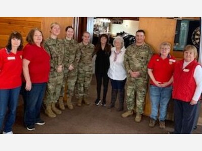 ROTC Cadets assist with a Workshop for Girl Scouts
