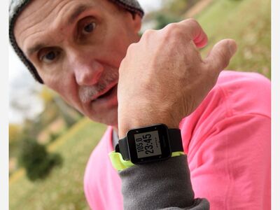 Dog Tired after Running 105 miles in one Day