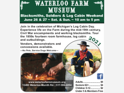 Soldiers and Log Cabin Weekend at the Waterloo Farm Museum