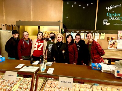 Debbie Dingell Delivers Donuts from Dexter!