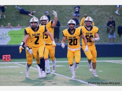 Saline Football Clinches Red Title with School Record