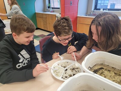 Creekside students learn about 'Magic ponds - just add water and instant life!'