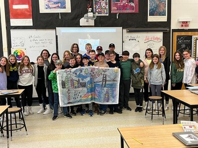 Dexter sixth-grader creates a contest-winning flag for the state of Michigan 