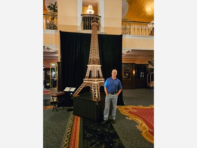 Dexter artist has his artwork on display at the Amway Grand Plaza during ArtPrize 