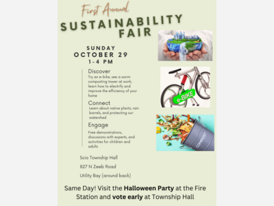 Mark your calendars Scio Township residents: Sustainability fair, Halloween party and early voting 