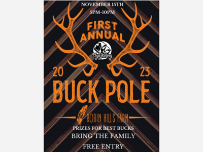 New this year in Chelsea: The  Buck Pole Social on the Farm