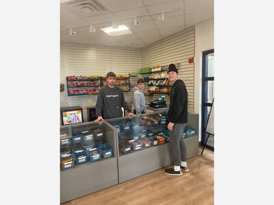 The school store is a popular spot for Chelsea High School students 