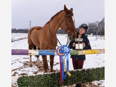 Dexter's Katie Schutte and her horse Rigden take home state-wide equestrian awards