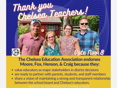 Kate Henson has the endorsement of the Chelsea educational community.