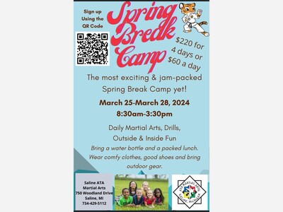 Saline ATA Martial Arts Studio offers Spring Break Camp