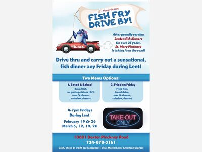 Drive By Fish Fry at St. Mary Pinckney 