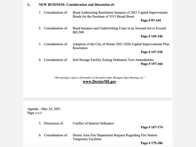 Dexter City Council Virtual Meeting