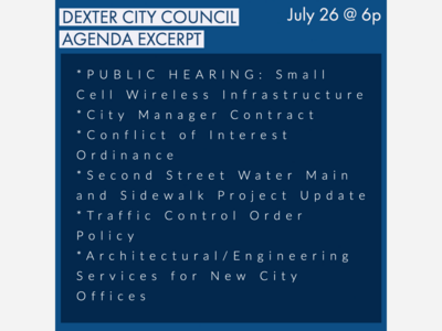 Dexter City Council Virtual Meeting