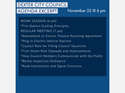 City of Dexter City Council Work Session and Meeting