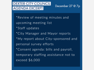 City of Dexter City Council Meeting