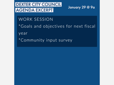 City of Dexter City Council Work Session