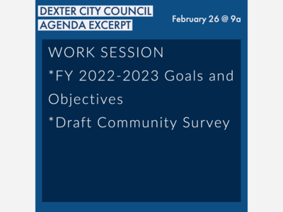 City of Dexter City Council Work Session