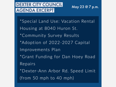 City of Dexter City Council Meeting