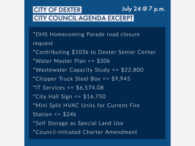 City of Dexter City Council Meeting