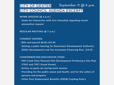 City of Dexter City Council Work Session and Meeting