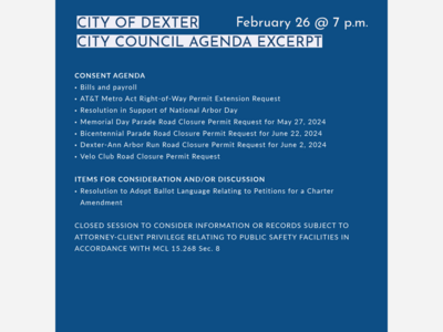 City of Dexter City Council Meeting