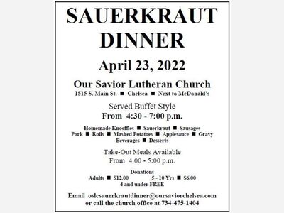 Our Savior Lutheran Church Sauerkraut Dinner
