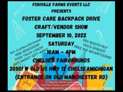 FOSTER CARE CRAFT SHOW & BACKPACK DRIVE