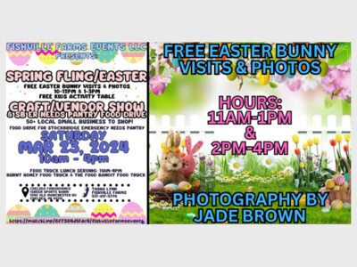 FISHVILLE FARMS SPRING FLING & EASTER CRAFT SHOW & DONATION DRIVE
