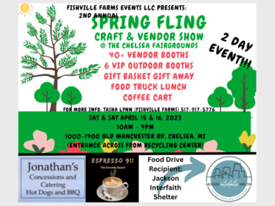 FISHVILLE FARMS SPRING FLING CRAFT & VENDOR SHOW 2 DAY EVENT SAT & SUN