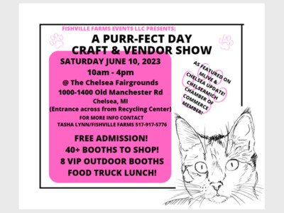 FISHVILLE FARMS A PURR-FECT CRAFT/VENDOR SHOW & PET SUPPLIES DRIVE 🐾 SAT ONLY 🐾
