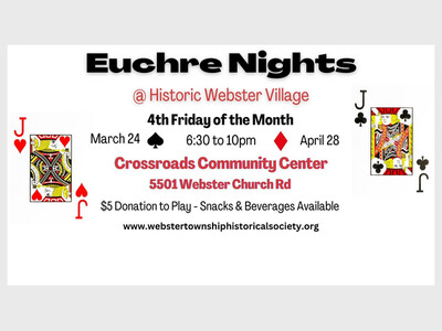 Euchre Nights @Historic Webster Village