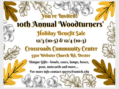 10th Annual Woodturners' Holiday Benefit Sale