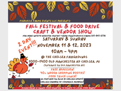 Fishville Farms Fall Festival Food Drive Craft & Vendor Show (SAT & SUN)