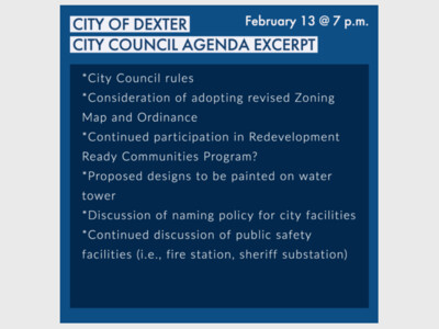 City of Dexter City Council Meeting