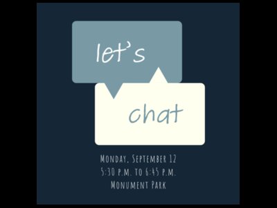 Let's chat!