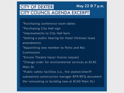 City of Dexter City Council Meeting
