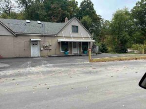 An informational meeting being held regarding the cleanup at a former Dexter Township business