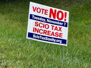 The Scio Tax Sanity group is asking residents to vote no on November 7