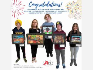 Dexter students are participating in the Michigan Art Education Association Region 3 Art Show
