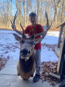 Young Milan Hunter Brings Home An Elk