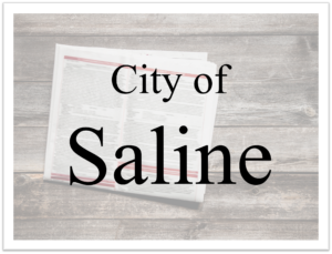 City of Saline: Notice of Last Day of Voter Registration 7/20/26