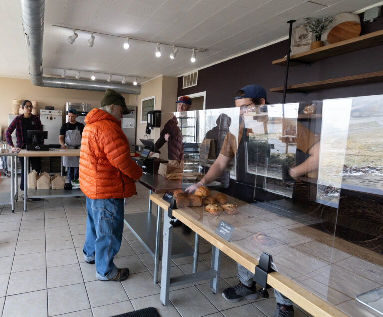 A steady stream of customers came to Rich Grains for the first of its weekly Saturday soft openings in February.