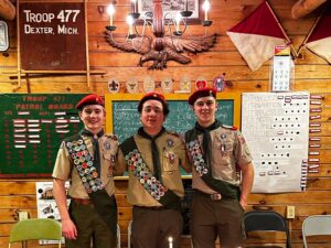 Three Dexter Scouts Earn Prestigious Eagle Rank