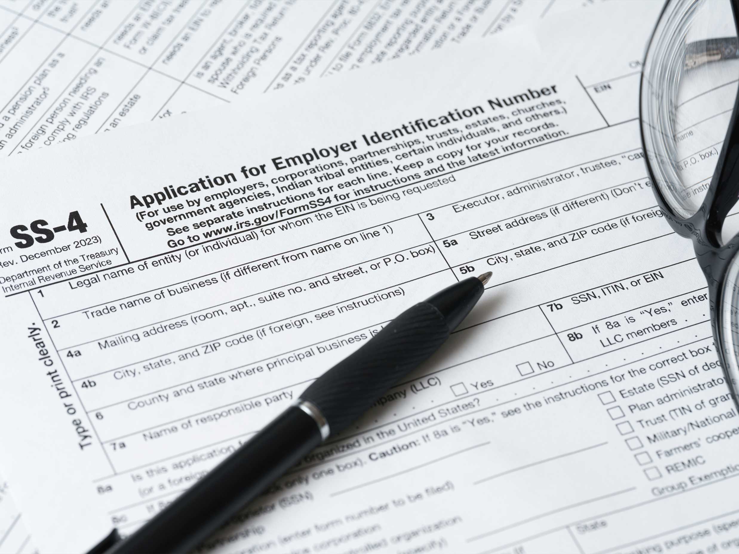 EIN paperwork.