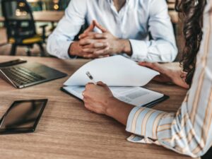 Business owner getting a Michigan seller's permit.
