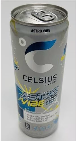 CELSIUS® ASTRO VIBE™ Energy Drink may contain alcohol due to packaging error – RECALL